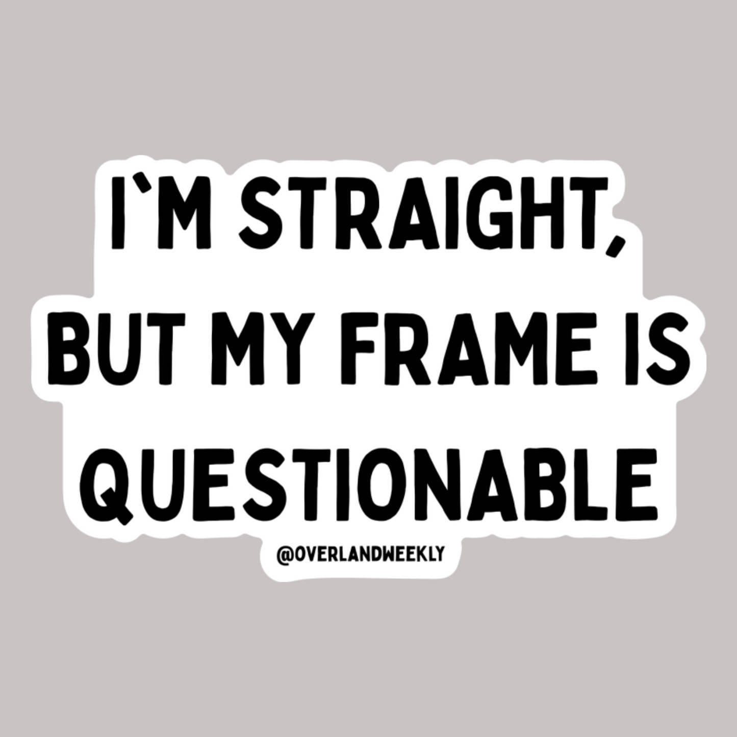 Straight Frame Sticker