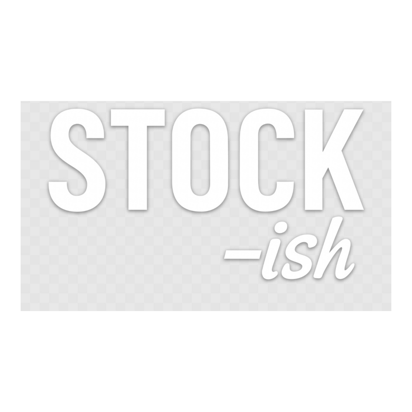 Stock-ish Vinyl Transfer Window Sticker