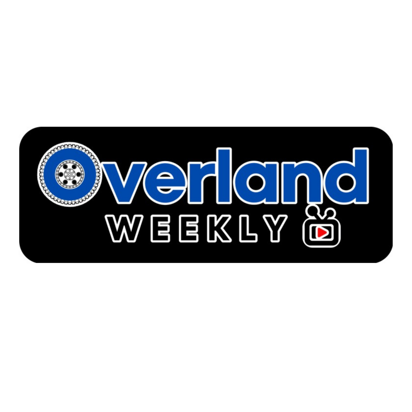 Overland Weekly Black Sticker